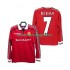 Camisola Manchester United BECKHAM 7 Retro Homem Equipamento Primeiro 1998 1999 Manga Comprida
